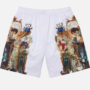 Rare Supreme Michael Jackson Dangerous album cover art basketball shorts FW25